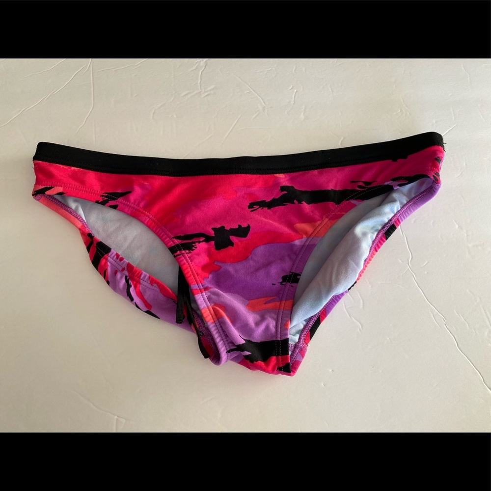 Nike pink camo print bikini bottom 10